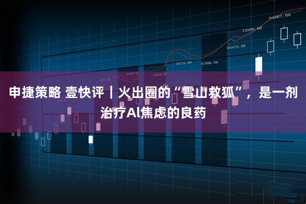 申捷策略 壹快评|火出圈的“雪山救狐”,是一剂治疗Al焦虑的良药